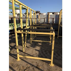 STRUCTURE ACIER JAUNE 4PI DE HAUT X 52 PO DE PROF X 128 PO