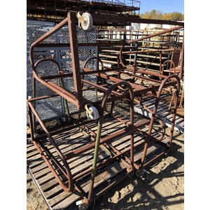 SUPPORT ACIER À ROULETTE 20PO X 55 DE LONG X 48 PO DE HAUT