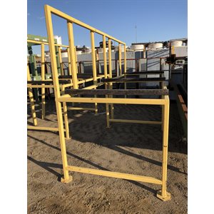 STRUCTURE ACIER JAUNE DE 4PI DE HAUT X 52 PO X 14PI DE LONG