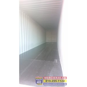 BAC EN PLASTIQUE BLANC AVEC COUVERCLE 35PO X 56PO X 22PO