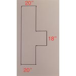 TE FIBRE DE VERRE 20PO X 20PO X 18PO