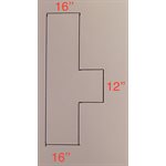 TE FIBRE DE VERRE 16PO X 16PO X 12PO