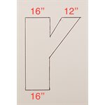 TE-Y FIBRE DE VERRE 16PO X 16PO X 12PO