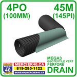 DRAIN 100MM( 4PO ) E250 NT VERT MEGA3 45M - SOLENO