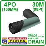 DRAIN 100MM( 4PO )E250 NT VERT MEGA3 30M 4PO - SOLENO