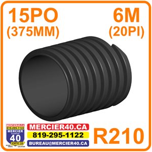 PONCEAU SFM R210 N / P 375MM( 15PO )6M 15PO - SOLENO