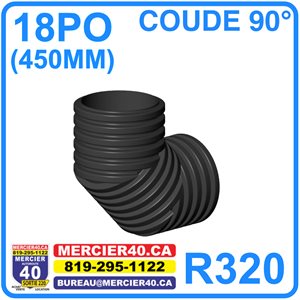 PONCEAU COUDE SFM 90DEG 3S 450MM 18PO - SOLENO