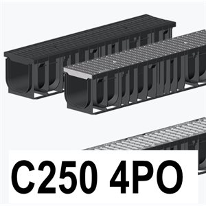 CANIVEAU HAURATON C250 100MM 4PO - SOLENO