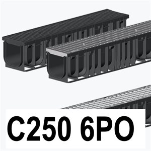CANIVEAU HAURATON C250 150MM 6PO - SOLENO