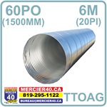 PONCEAU TTOG 1500MMX6M 125X26 2MM (60PO X 20PI) - SOLENO