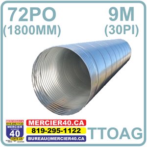 PONCEAU TTOG 1800MMX9M 125X26 2.8MM (72PO X 30PI) SOLENO