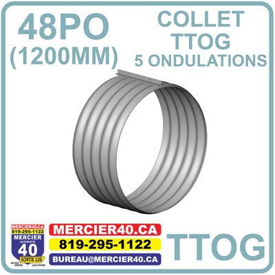 PONCEAU ACIER - TTOG COLLET 1200MM 5 OND. 48PO - SOLENO