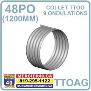 PONCEAU ACIER - TTOG COLLET 1200MM 9 OND. 48PO - SOLENO 1