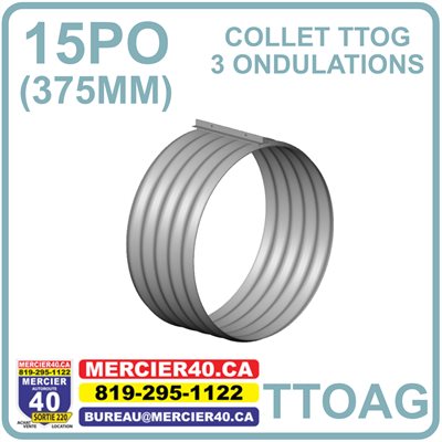 PONCEAU ACIER - TTOG COLLET 375MM 3 OND. 15PO - SOLENO