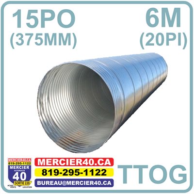 PONCEAU ACIER - TTOG 375MMX6M 68X13 2.0MM 15PO - SOLENO