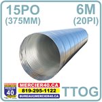 PONCEAU ACIER - TTOG 375MMX6M 68X13 2.0MM 15PO - SOLENO